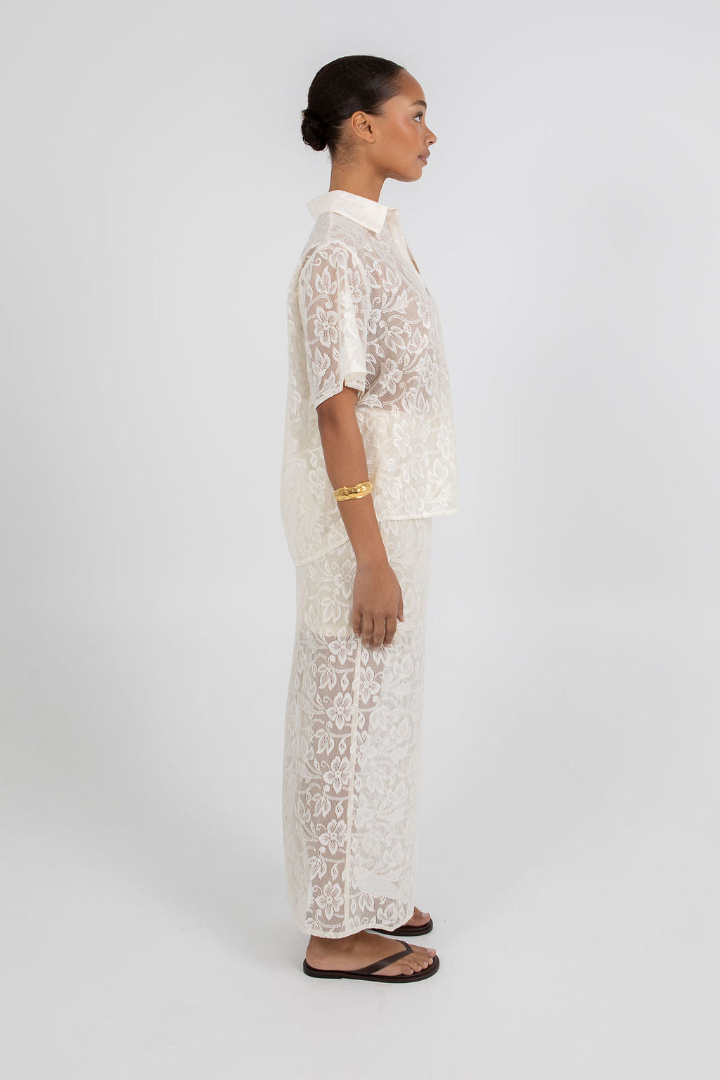 Nelly Lace Skirt Cream
