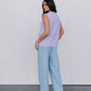 Nadia Knit Vest - Lilac Marle