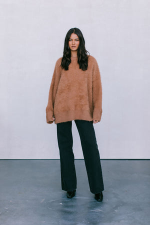 Varsity Knit Jumper - Tan