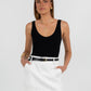Jolie Skirt - White Pinstripe