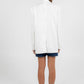 Quade Tailored Blazer - White Pinstripe