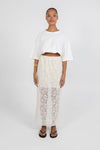 Nelly Lace Skirt - Cream