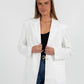 Quade Tailored Blazer - White Pinstripe
