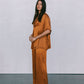 COMING SOON - Eve Relaxed Pants - Caramel Satin