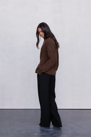 Jai Knit Jumper - Chocolate Brown