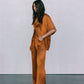 COMING SOON - Eve Relaxed Pants - Caramel Satin