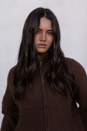 Jai Knit Jumper - Chocolate Brown