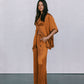 COMING SOON - Eve Relaxed Pants - Caramel Satin