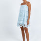 Maia Mini Dress - Powder Blue Sicily Lace