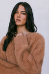 Varsity Knit Jumper - Tan