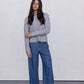 Vanessa Knit Cardigan - Grey Marle