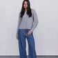Vanessa Knit Cardigan - Grey Marle