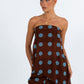 Orla Set - Chocolate/ Blue Polka Dot