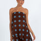 Orla Set - Chocolate/ Blue Polka Dot