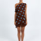 Umika Top - Chocolate/Blue Polka Dot