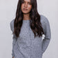 Vanessa Knit Cardigan - Grey Marle