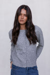 Vanessa Knit Cardigan - Grey Marle