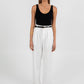 Cerlah Tailored Pants - White Pinstripe