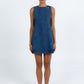 Blaire Mini Denim Dress - Dark Wash Blue