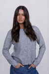 Vanessa Knit Cardigan - Grey Marle