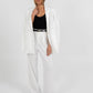 Cerlah Tailored Pants - White Pinstripe