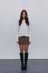 Vanessa Knit Cardigan - Beige Marle