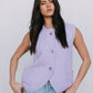Nadia Knit Vest - Lilac Marle