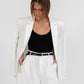 Cerlah Tailored Pants - White Pinstripe