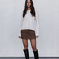 Vanessa Knit Cardigan - Beige Marle