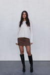 Vanessa Knit Cardigan - Beige Marle