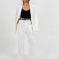 Cerlah Tailored Pants - White Pinstripe