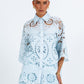Immy Shirt - Powder Blue Sicily Lace