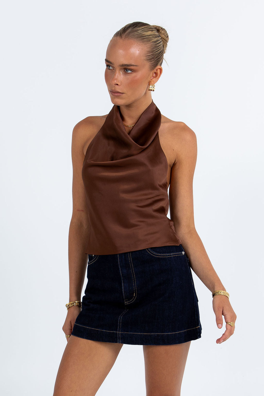 Inara Halter Top Chocolate