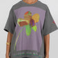 Aligned Boxy Tee - Charcoal
