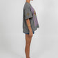 Aligned Boxy Tee - Charcoal