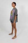 Aligned Boxy Tee - Charcoal