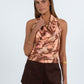 COMING SOON - Kavira Halterneck Top - Daydream Print