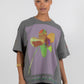 Aligned Boxy Tee - Charcoal