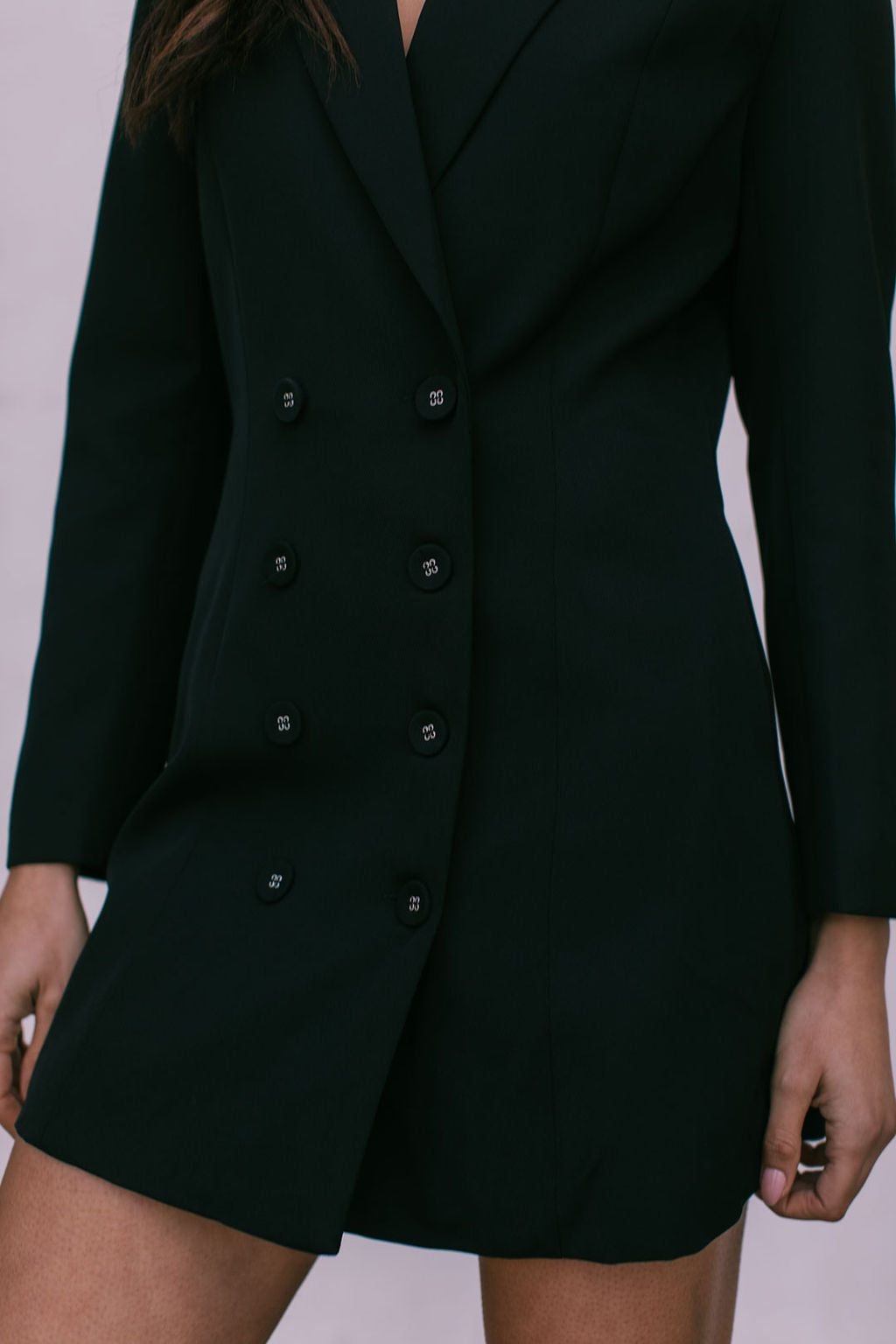 Gunner Mini Blazer Dress - Black