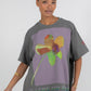 Aligned Boxy Tee - Charcoal