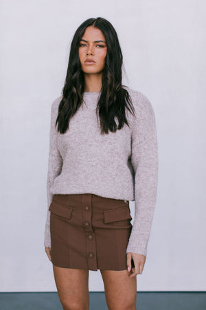 Nelani Knit Jumper - Mocha Marle