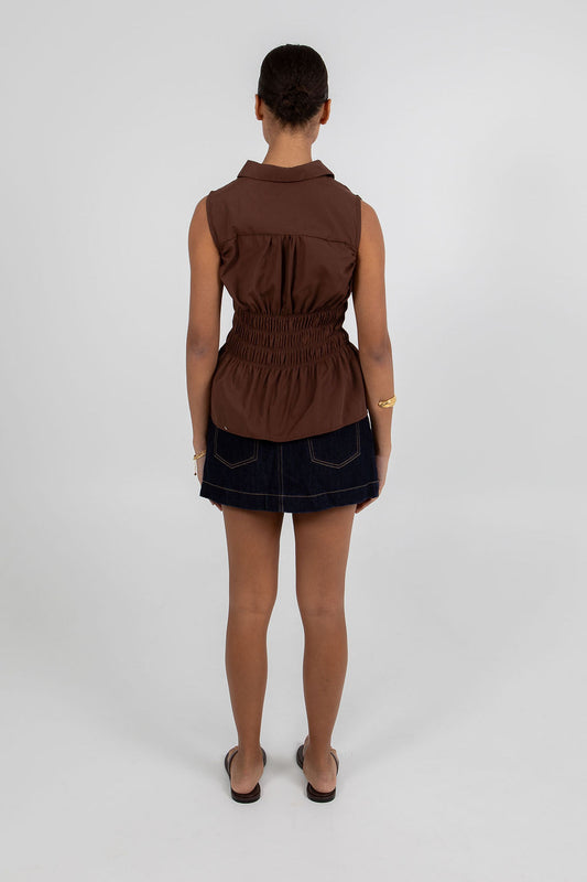 Blake Top - Chocolate Brown