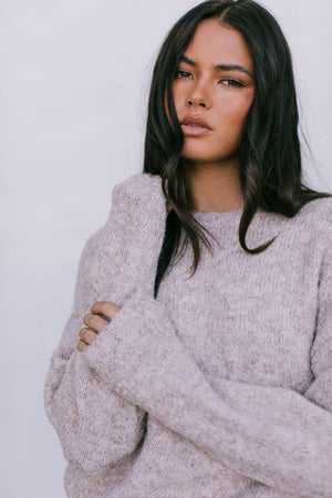 Nelani Knit Jumper - Mocha Marle