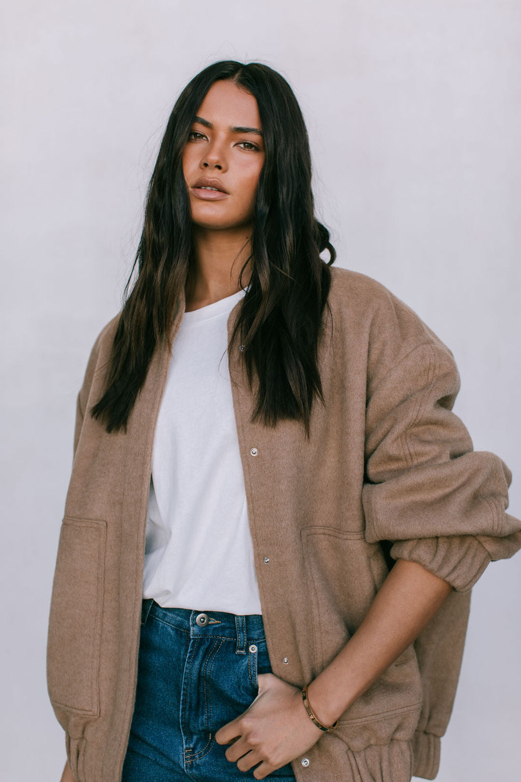 Tully Bomber Jacket - Tan