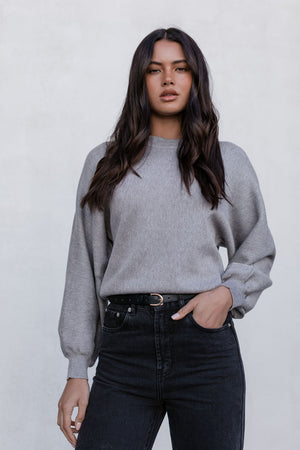 Yanica Knit Jumper - Grey