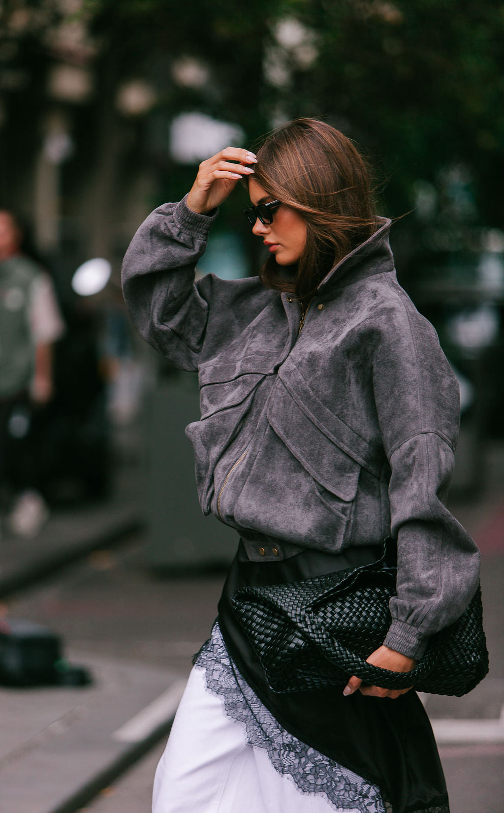 Aliyah Bomber Jacket Charcoal