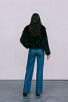 Delilah Faux Fur Jacket - Black