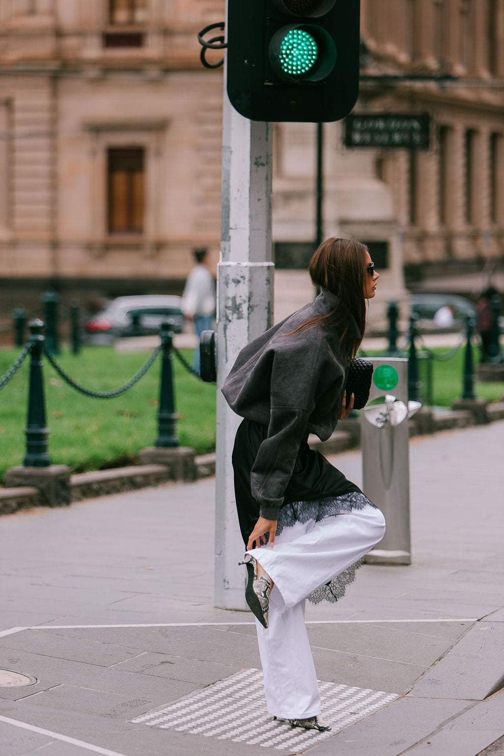 Aliyah Bomber Jacket Charcoal