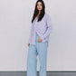 Saint Oversized Shirt - Lilac/Peach Stripe
