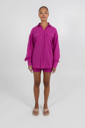 Tutti Knit Shorts Magenta